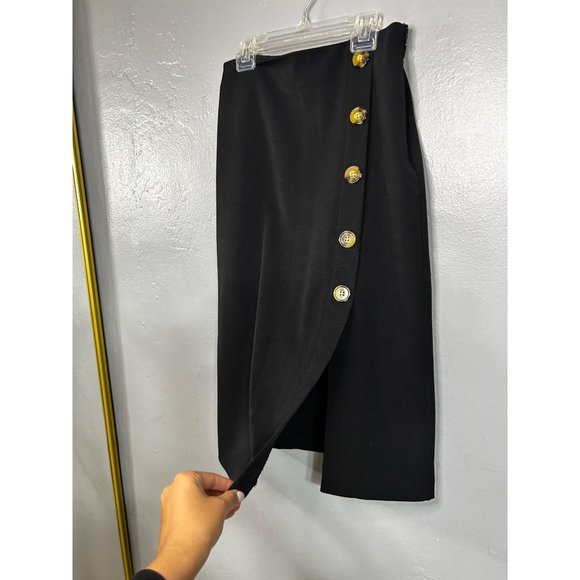 Mango Button Black Skirt Size XS - Picture 7 of 7
